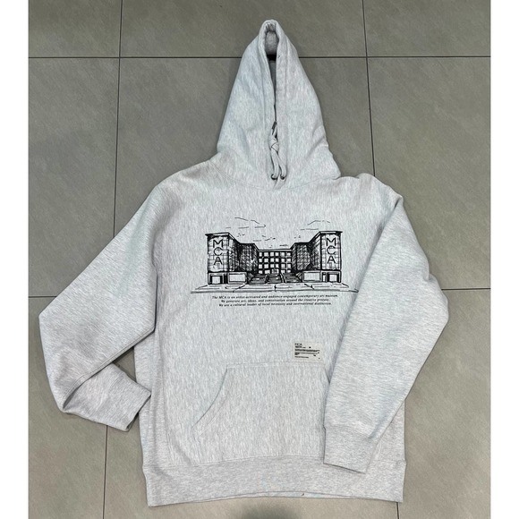 joshua vides x MCA Peace on Earth Hoodie Grey - Picture 1 of 4
